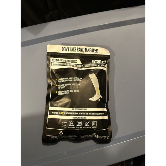 OTC nxtrnd football socks size S/M black new in package‎ ankle heel toe comfort - Picture 2 of 4